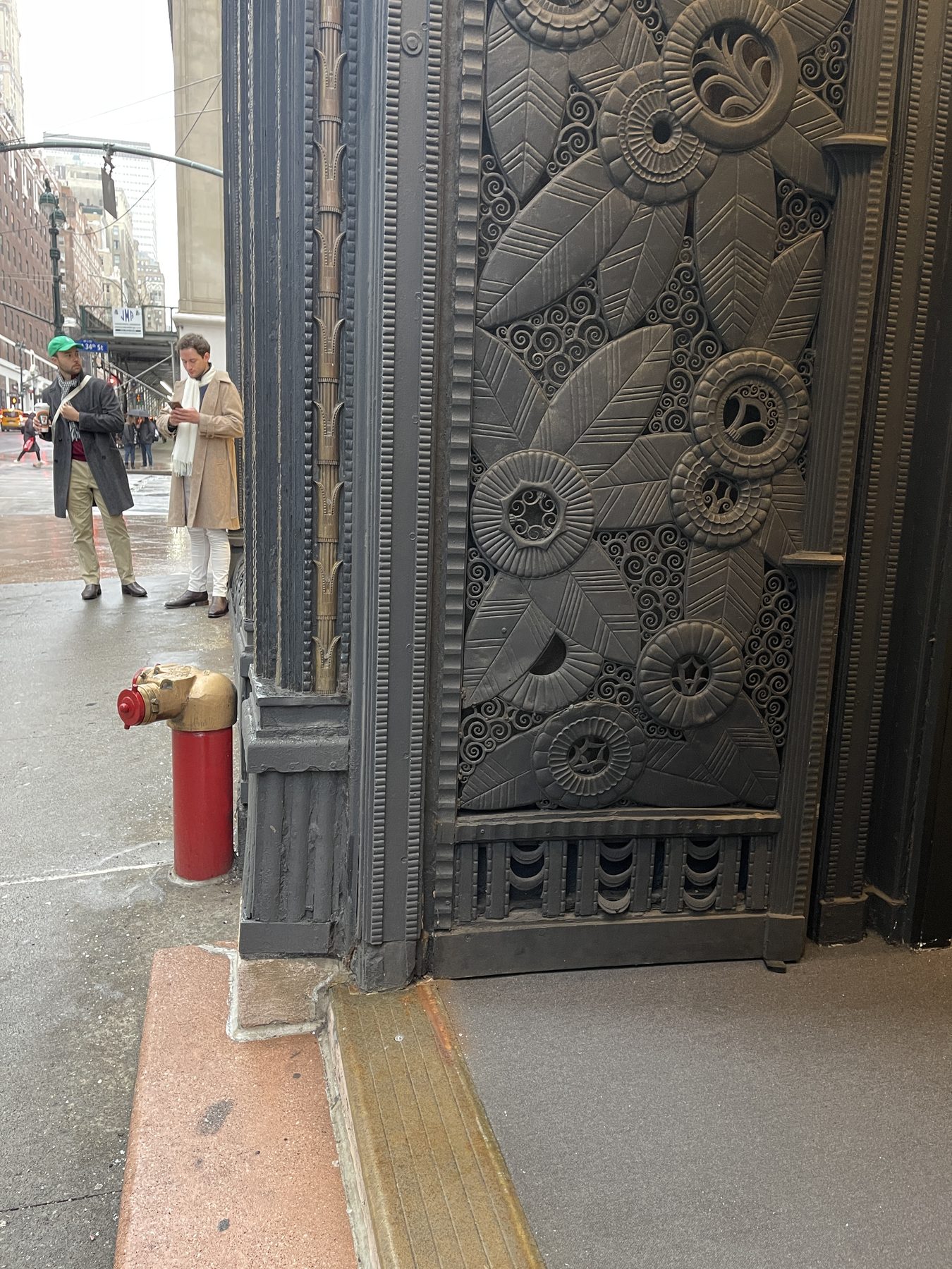 Texture inside of a building entrance, NYC