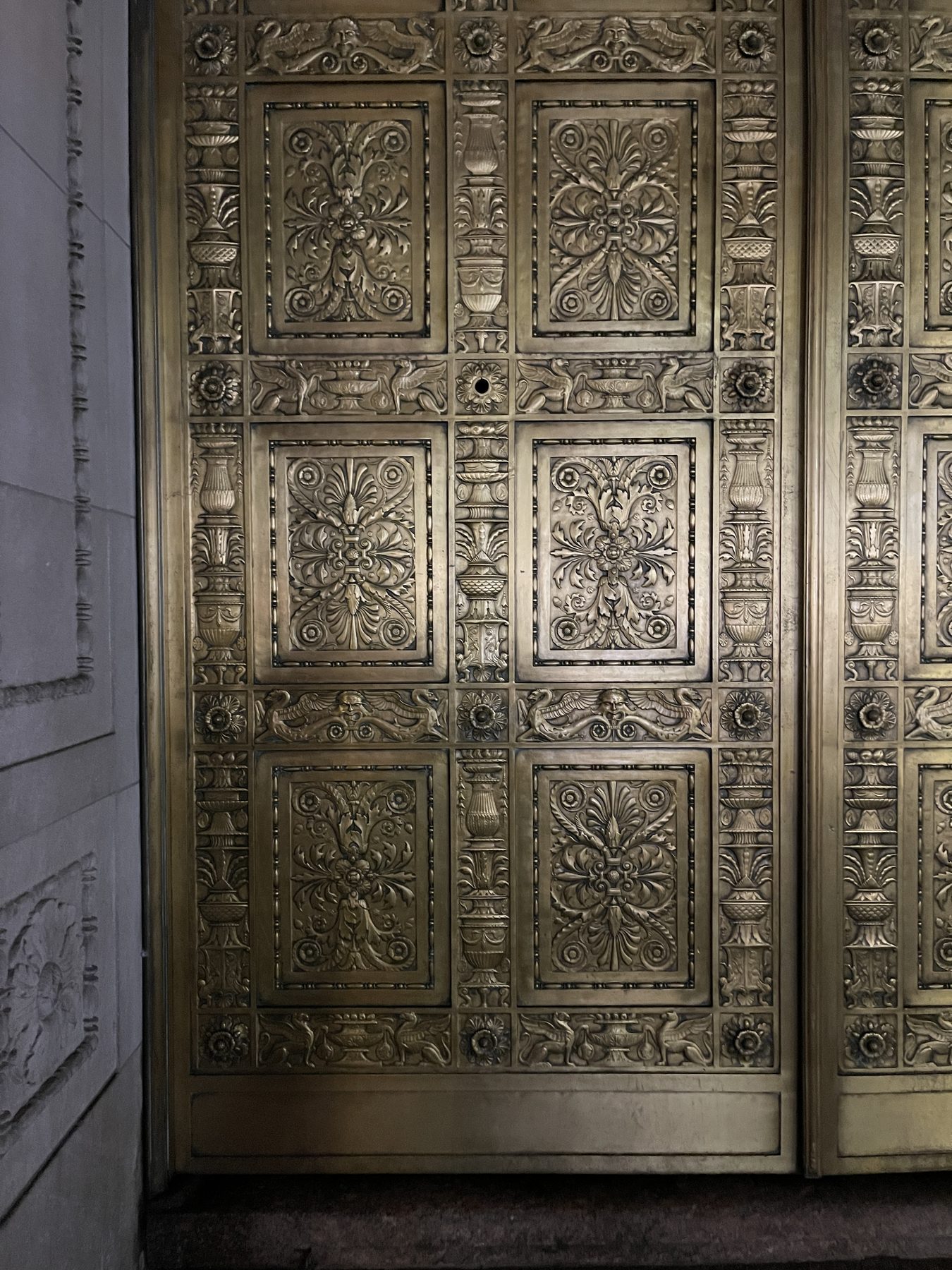 Textured door, NYC