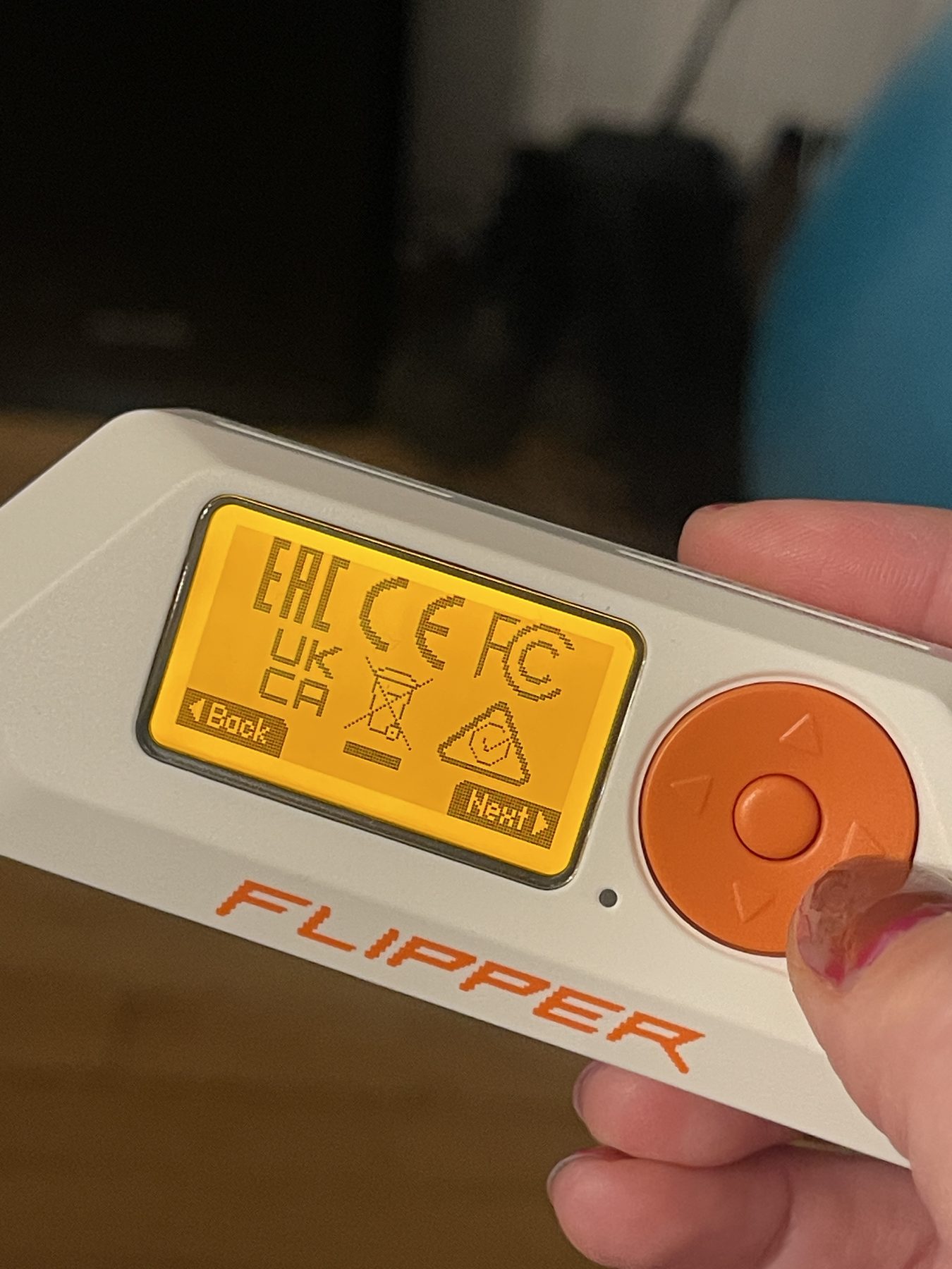 Flipper buttons and icons