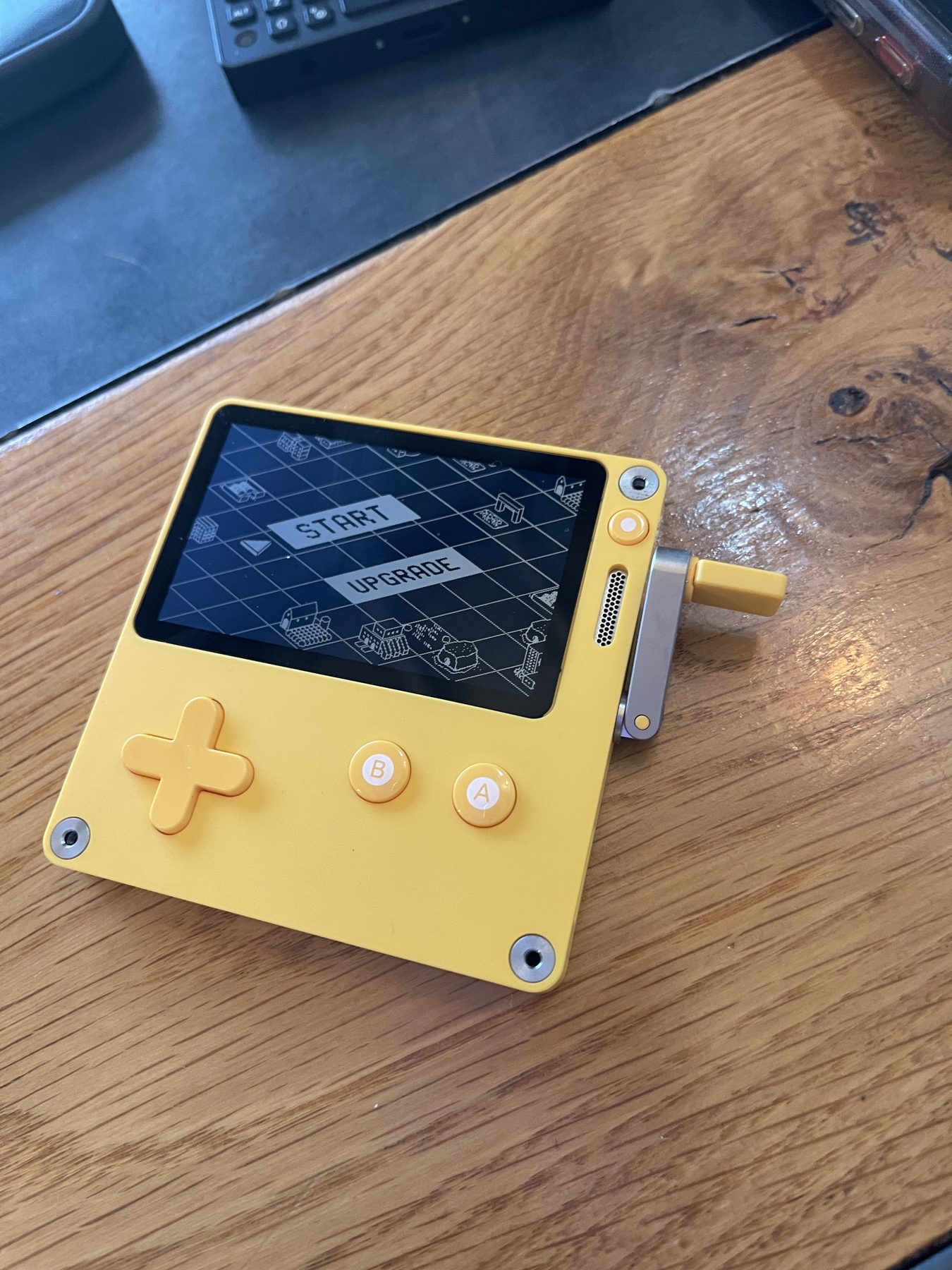 PlayDate with physical buttons and crank