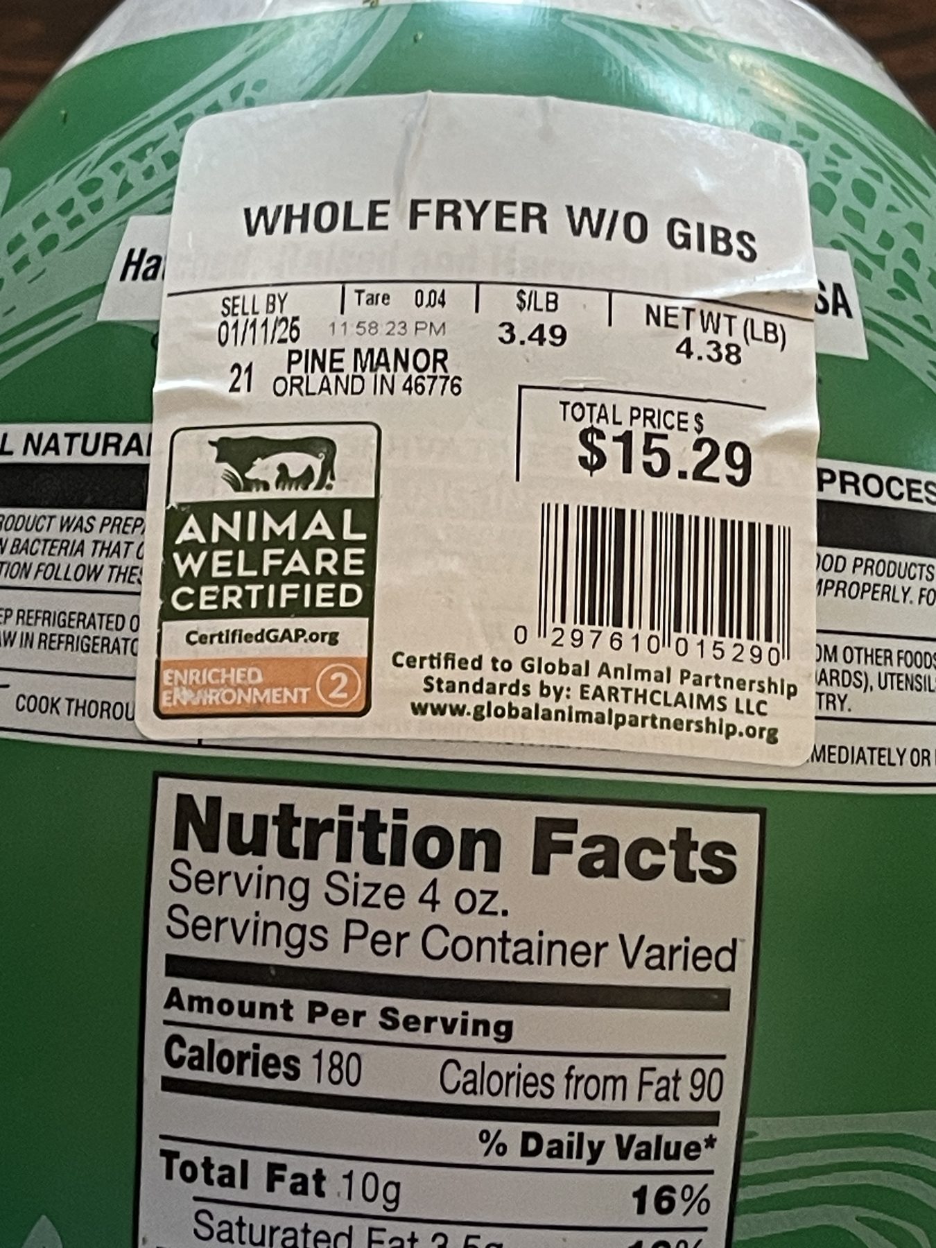 Animal Welfare Certified Enriched Environment 2