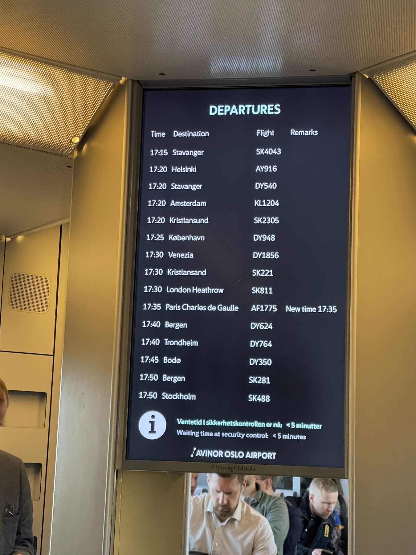 Flight Time Display