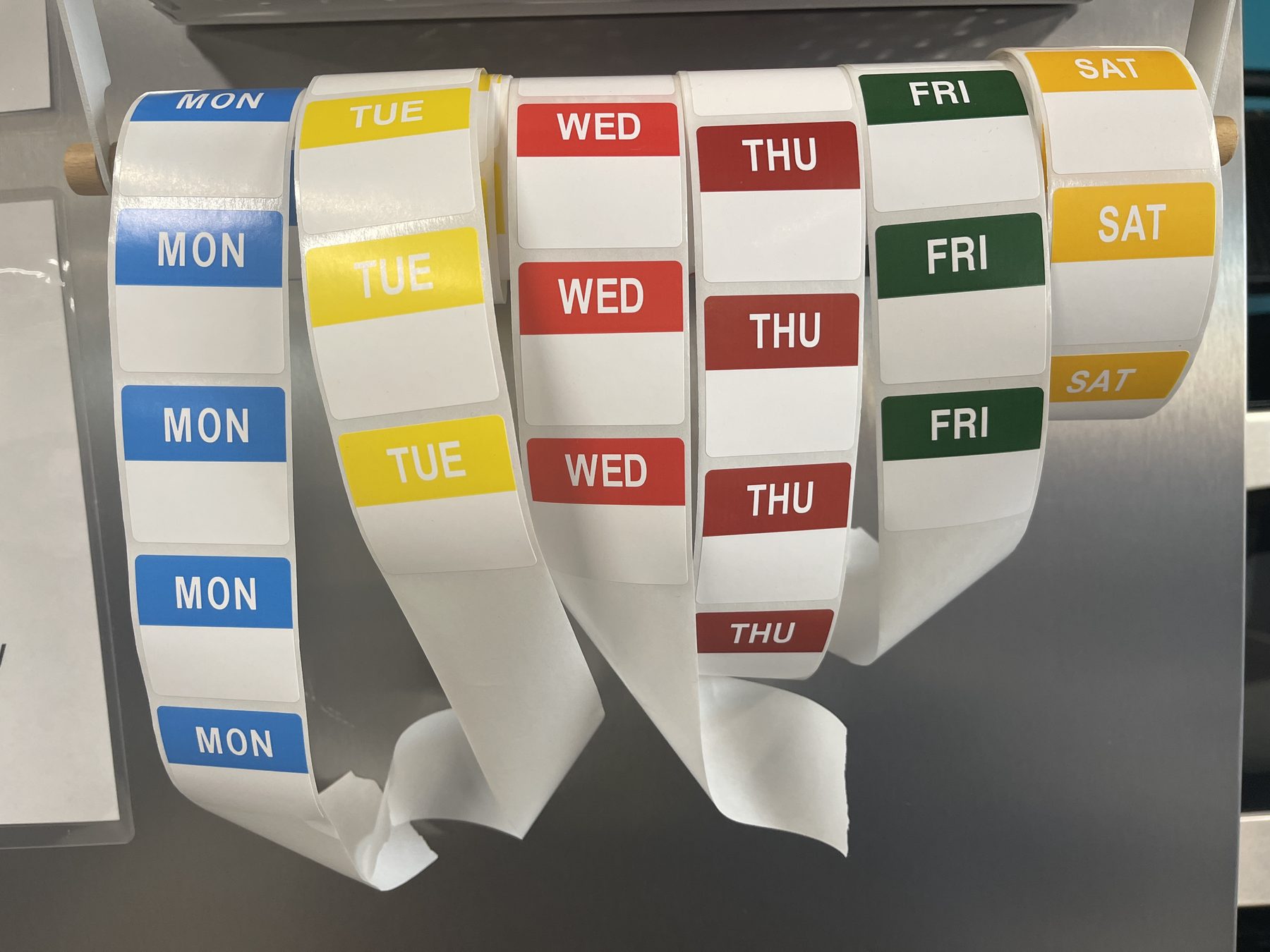 Food safety stickers for fridge and freezer