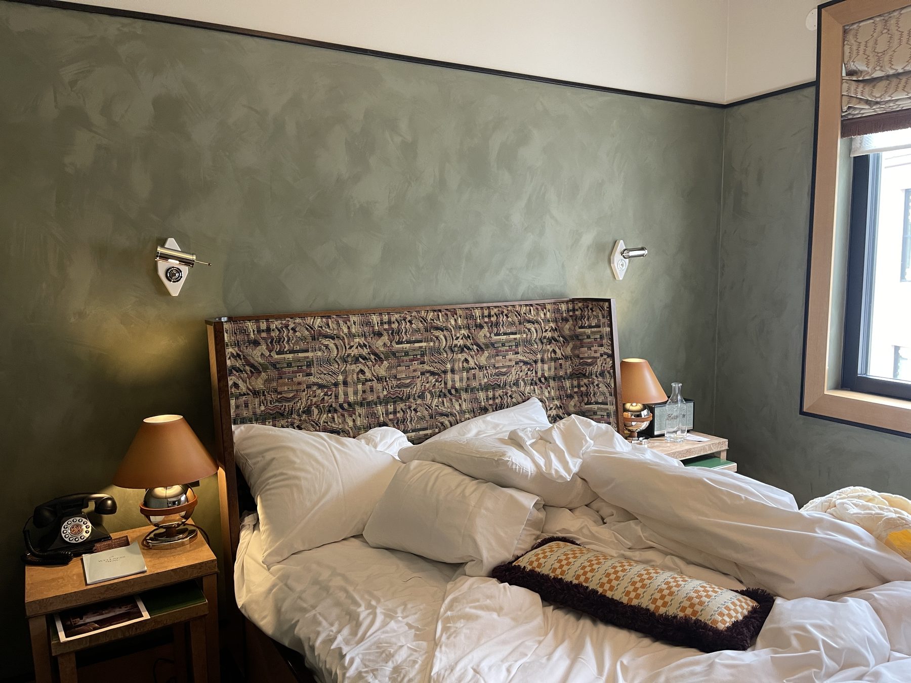Sommerro Hotel painted walls and textural fabric