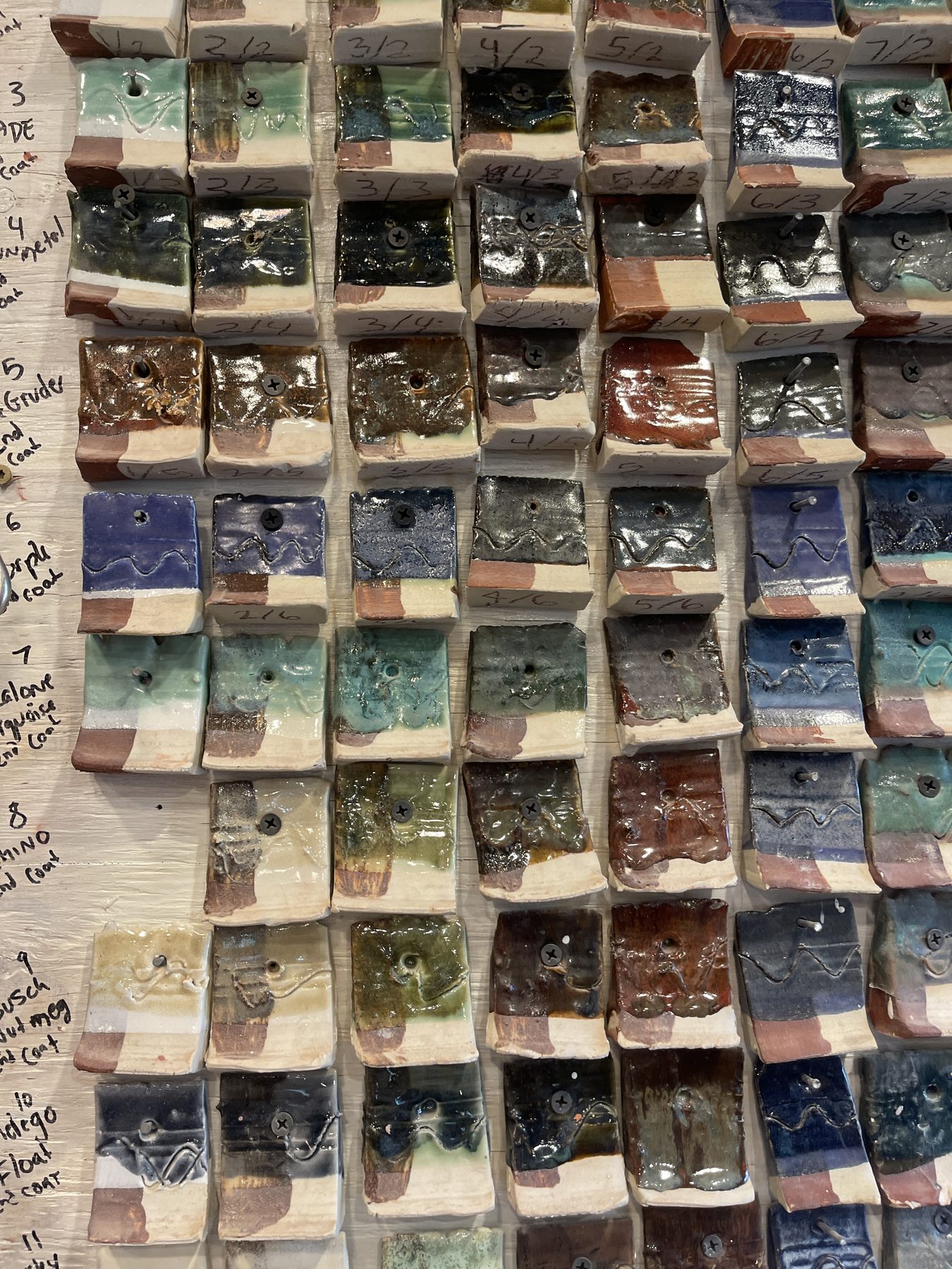 Ceramic glaze library
