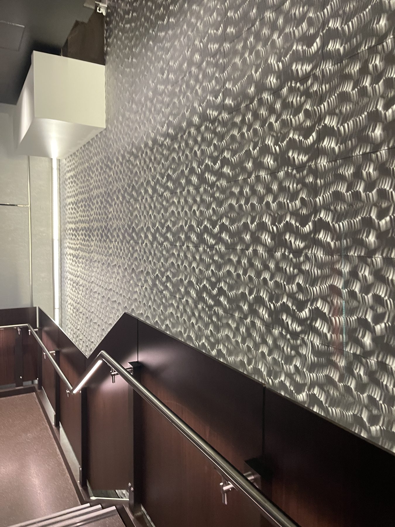 Stairwell Corridor Material Texture Highlighted by light, Delta Lounge